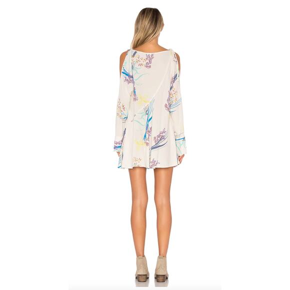 Free People Clear Skies Printed Tunic Dress SZ M Reg $138 - Picture 3 of 10